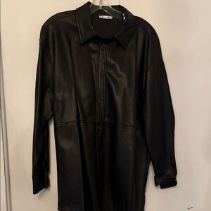 Dex Black Leather Jacket